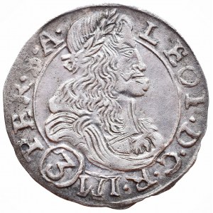 Leopold I. 1657-1705, 3 krejcar 1681 Kutná Hora