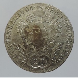 František II. 1792-1835, 20 krejcar 1806 C