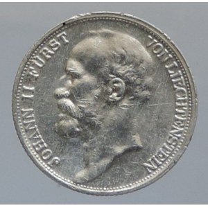 Liechtenstein, Johann II. 1858-1929, 1/2 Frank 1924