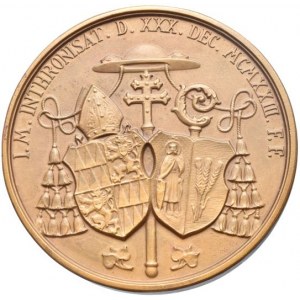 Olomouc arcibiskupství, Leopold Prečan 1923 - 1947, intronizační medaile