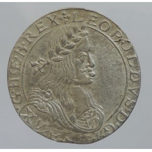 Leopold I. 1657-1705, XV krejcar 1663 CA Vídeň