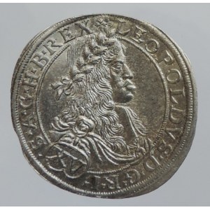 Leopold I. 1657-1705, XV krejcar 1664 CA Vídeň