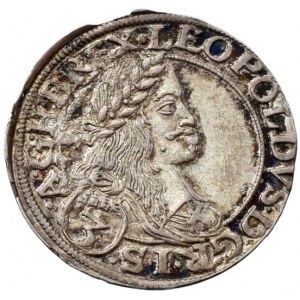 Leopold I. 1657-1705, 3 krejcar 1663 CA Vídeň