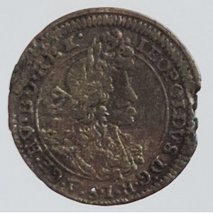 Leopold I. 1657-1705, 1 krejcar 1695 Augsburg