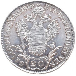 František II. 1792-1835, 20 krejcar 1818 A