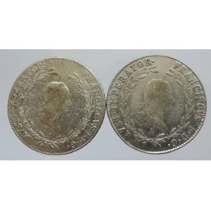 František II. 1792-1835, 20 krejcar 1819 A, 1828 A