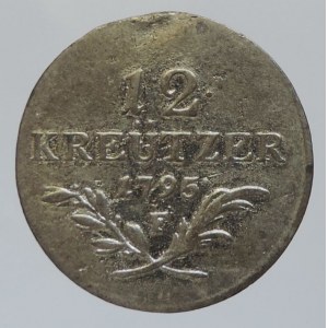 František II. 1792-1835, 12 krejcar 1795 F, zapr.stopa