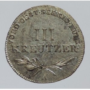 František II. 1792-1835, III krejcar 1793 A Günzburg
