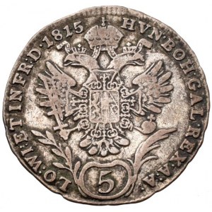 František II. 1792-1835, 5 krejcar 1815 A