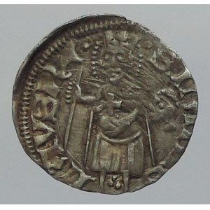 Ludvík z Anjou 1342-1382, denár Huszár 542a