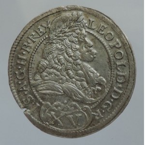 Leopold I. 1657-1705, XV krejcar 1696 NB/PO Nagybánya