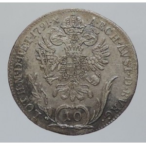 Leopold II. 1790-1792, 10 krejcar 1791 B