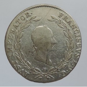 František II. 1792-1835, 20 krejcar 1825 E