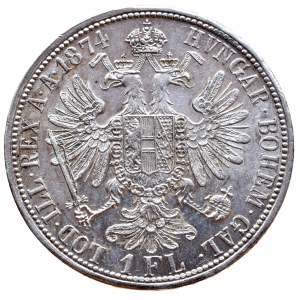 Konvenční a spolková měna, zlatník 1874 b.z.