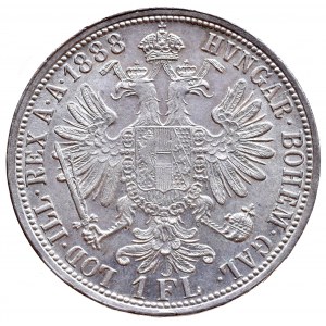 Konvenční a spolková měna, zlatník 1888 b.z.