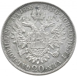 Konvenční a spolková měna, 20 krejcar 1855 A