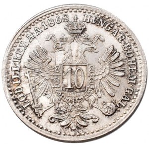 Konvenční a spolková měna, 10 krejcar 1968 b.z.