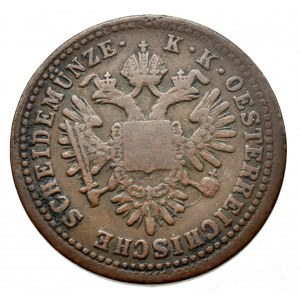 Konvenční a spolková měna, 1 krejcar 1851 G