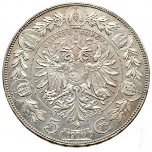 Korunová měna, 5 kor. 1900 b.z.