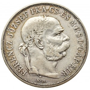 Korunová měna, 5 kor. 1900 KB