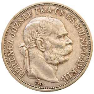 Korunová měna, 5 kor. 1907 KB