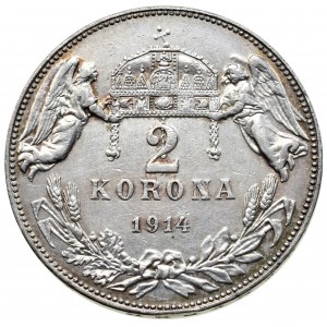 Korunová měna, 2 kor. 1914 KB