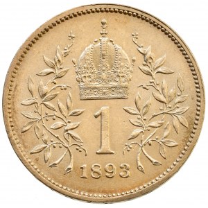 Korunová měna, 1 kor. 1893 b.z.