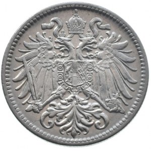 Korunová měna, 10 hal. 1909 b.z.