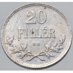 Korunová měna, 20 fillér 1920 KB