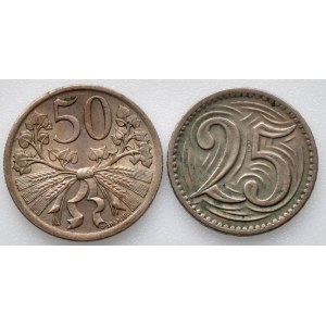 ČSR 1918-1939, 50 hal. 1931, 25 hal 1933