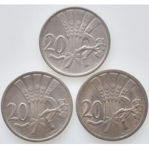 ČSR 1918-1939, 20 hal. 1921, 1937, 1938