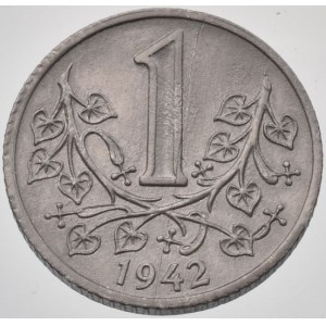 Protektorát Č+M,, 1 koruna 1942