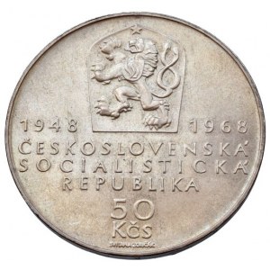 ČSR 1945-1992, 50 Kč 1968, 50 výročí vzniku Československa