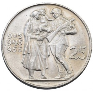 ČSR 1945-1992, 25 Kč 1955 - 10. výročí osvobození ČSR