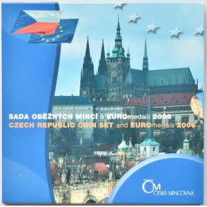 ČR 1993-Sada oběžných mincí a euro medailí 2006