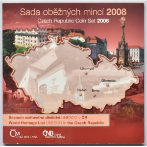 ČR 1993-Sada oběžných mincí 2008, Unesco