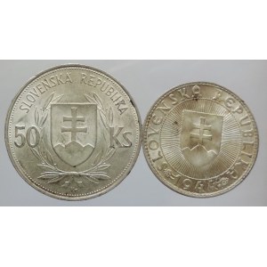 Slovensko 1939-1945, 50 Ks 1944 Tiso + 10 Ks 1944 Pribina