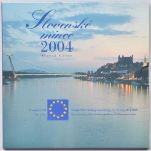 Slovensko 1993-Sada oběžných mincí 2004, vstup SR do EU