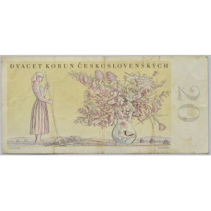 Československo - bankovky a státovky 1945 - 1953, 20 Kčs 1949