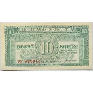 Československo - bankovky a státovky 1945 - 1953, 10 Kč 1950