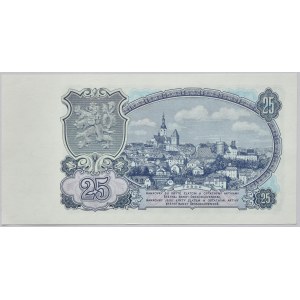 Československo - bankovky a státovky 1953, 25 Kč 1953
