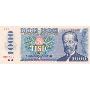 Československo - bankovky 1970 - 1989, 1000 Kč 1985
