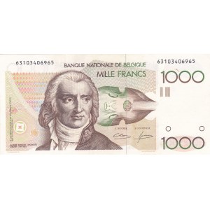 Zahraničí, Belgie, 1000 Frank (1980-1996)