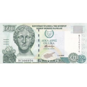 Zahraničí, Kypr, 10 Lira (1.4.2005)