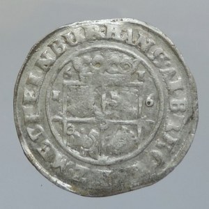 Mecklenburg-Güstrow, Hans Albrecht 1611-1636, 4 schilling 1616 kiprový