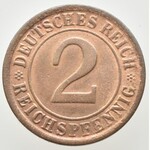 Německo - Výmarská republika, 1918-1933, 10 reichspfennig 1916, 1919, 1920 , 2 reichspfennig 1924 A
