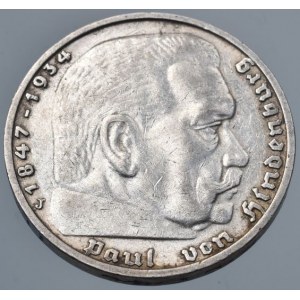 Německo - III. Říše, 5 marka 1936 J
