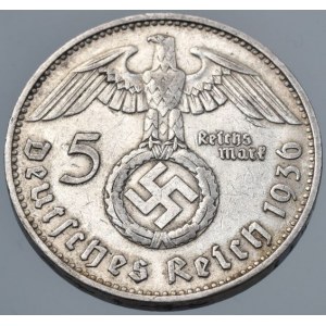 Německo - III. Říše, 5 marka 1936 J