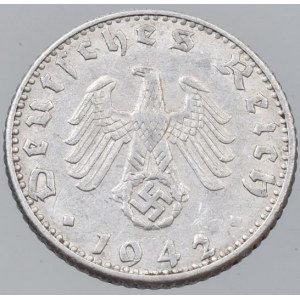 Německo - III. Říše, 50 pfennig 1942 E