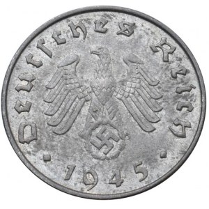 Německo - III. Říše, 10 pfennig 1945 E, Zn